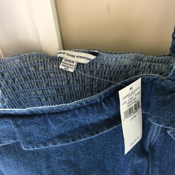 NWT American Eagle Denim Crop Tank - Picture 3 of 4